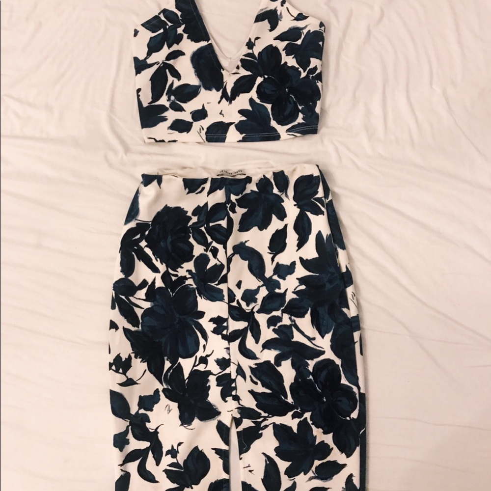 Two piece floral set